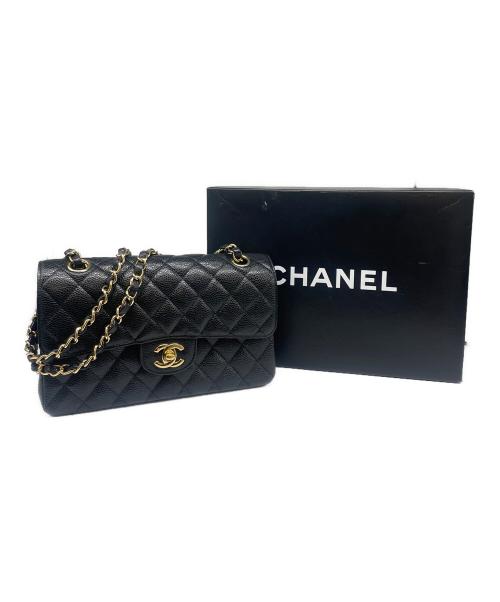 CHANEL（シャネル）CHANEL (シャネル) マトラッセ23 Wフラップチェーンショルダーバッグ ブラック サイズ:23の古着・服飾アイテム