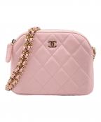 CHANELシャネル）の古着「タイムレス クラシック マトラッセ ミニチェーンバッグ AP4000 CHANEL」｜ピンク