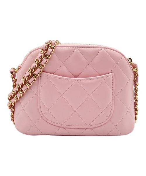 CHANEL（シャネル）CHANEL (シャネル) タイムレス クラシック マトラッセ ミニチェーンバッグ AP4000 CHANEL ピンクの古着・服飾アイテム