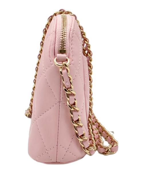 CHANEL（シャネル）CHANEL (シャネル) タイムレス クラシック マトラッセ ミニチェーンバッグ AP4000 CHANEL ピンクの古着・服飾アイテム
