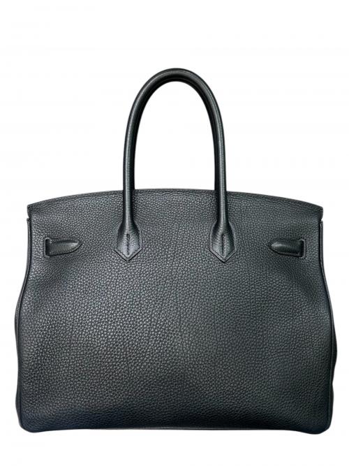 HERMES（エルメス）HERMES (エルメス) バーキン35/シルバー金具/トゴ/ブラック/▢P刻印 ブラック×シルバー金具 サイズ:35の古着・服飾アイテム