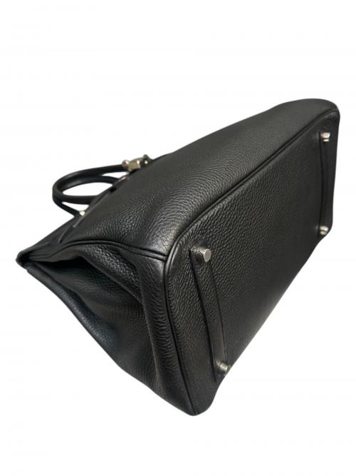 HERMES（エルメス）HERMES (エルメス) バーキン35/シルバー金具/トゴ/ブラック/▢P刻印 ブラック×シルバー金具 サイズ:35の古着・服飾アイテム