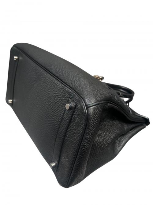 HERMES（エルメス）HERMES (エルメス) バーキン35/シルバー金具/トゴ/ブラック/▢P刻印 ブラック×シルバー金具 サイズ:35の古着・服飾アイテム