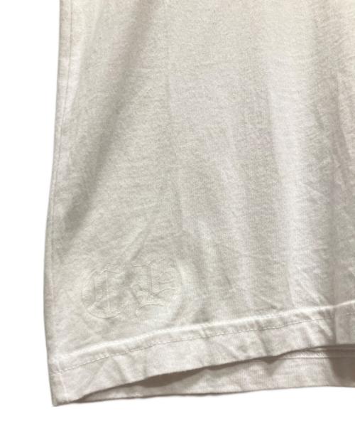 CHROME HEARTS（クロムハーツ）CHROME HEARTS (クロムハーツ) Horseshoe Back Logo Print Short-Sleeved T-Shirt/ホースシュー バックロゴプリント 半袖Tシャツ/ポケットTシャツ ホワイト サイズ:Mの古着・服飾アイテム