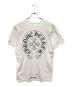CHROME HEARTS (クロムハーツ) Horseshoe Back Logo Print Short-Sleeved T-Shirt/ホースシュー バックロゴプリント 半袖Tシャツ/ポケットTシャツ ホワイト サイズ:M：75000円