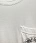 中古・古着 CHROME HEARTS (クロムハーツ) Horseshoe Back Logo Print Short-Sleeved T-Shirt/ホースシュー バックロゴプリント 半袖Tシャツ/ポケットTシャツ ホワイト サイズ:M：75000円