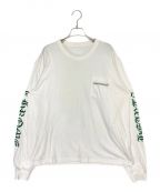 CHROME HEARTSクロムハーツ）の古着「セメタリークロスプリントロングTシャツ」｜ホワイト