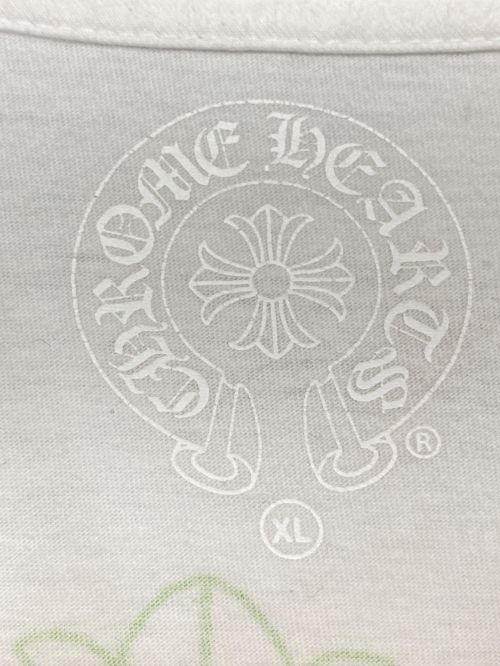 CHROME HEARTS（クロムハーツ）CHROME HEARTS (クロムハーツ) セメタリークロスプリントロングTシャツ ホワイト サイズ:XLの古着・服飾アイテム