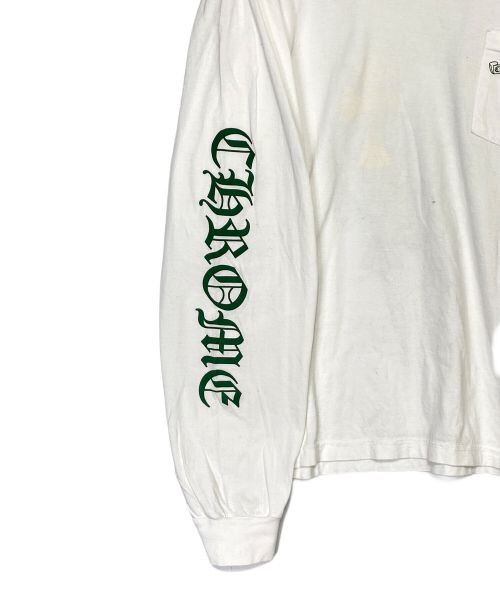 CHROME HEARTS（クロムハーツ）CHROME HEARTS (クロムハーツ) セメタリークロスプリントロングTシャツ ホワイト サイズ:XLの古着・服飾アイテム