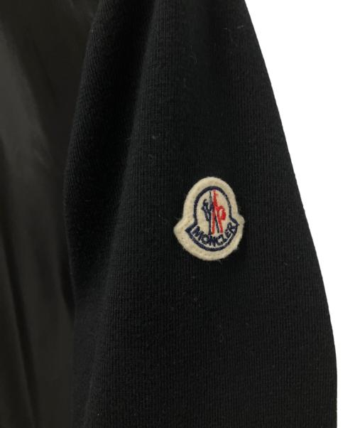 MONCLER（モンクレール）MONCLER (モンクレール)  CARDIGAN TRICOT/ナイロン切替ジップパーカー ブラック サイズ:Mの古着・服飾アイテム