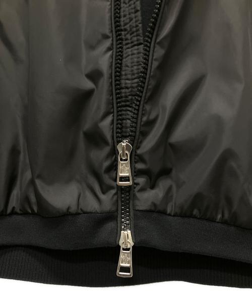 MONCLER（モンクレール）MONCLER (モンクレール)  CARDIGAN TRICOT/ナイロン切替ジップパーカー ブラック サイズ:Mの古着・服飾アイテム