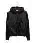MONCLER（モンクレール）の古着「 CARDIGAN TRICOT/ナイロン切替ジップパーカー」｜ブラック