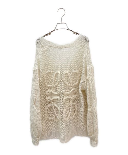 LOEWE（ロエベ）LOEWE (ロエベ) アナグラムカーディガン アイボリー サイズ:XSの古着・服飾アイテム