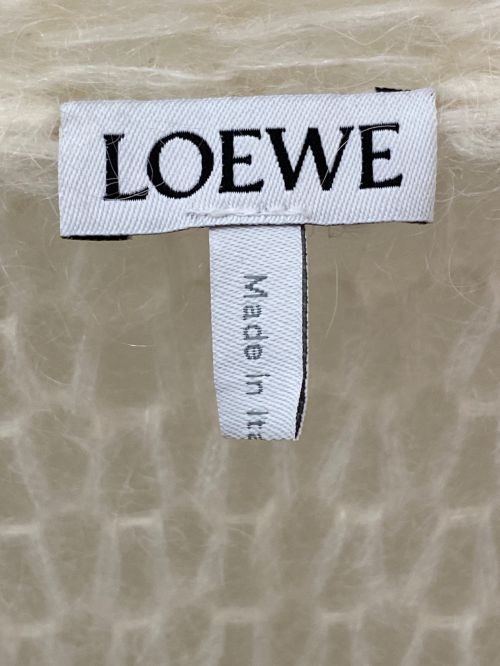 LOEWE（ロエベ）LOEWE (ロエベ) アナグラムカーディガン アイボリー サイズ:XSの古着・服飾アイテム