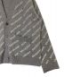中古・古着 BALENCIAGA (バレンシアガ) オールオーバーロゴカーディガン グレー サイズ:L：70000円