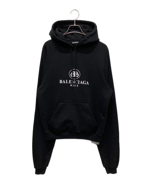 BALENCIAGA（バレンシアガ）BALENCIAGA (バレンシアガ) New BB Mode Hoodie/BBロゴオーバーパーカー ブラック サイズ:XSの古着・服飾アイテム
