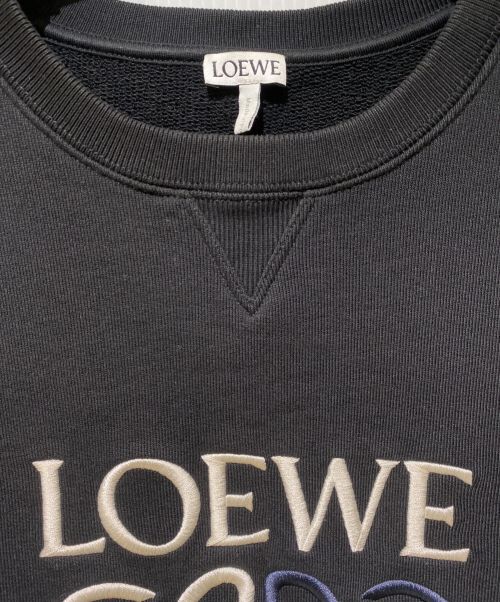 LOEWE（ロエベ）LOEWE (ロエベ) アナグラムロゴスウェット ブラック サイズ:Lの古着・服飾アイテム