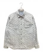 Christian Diorクリスチャン ディオール）の古着「オブリーク カスリ コットンオーバーデニムシャツ」｜スカイブルー