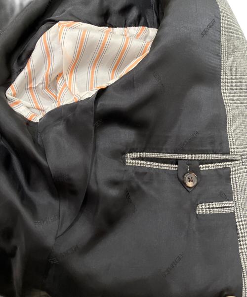 HERMES（エルメス）HERMES (エルメス) セットアップスーツ/グレンチェック グレー サイズ:48の古着・服飾アイテム