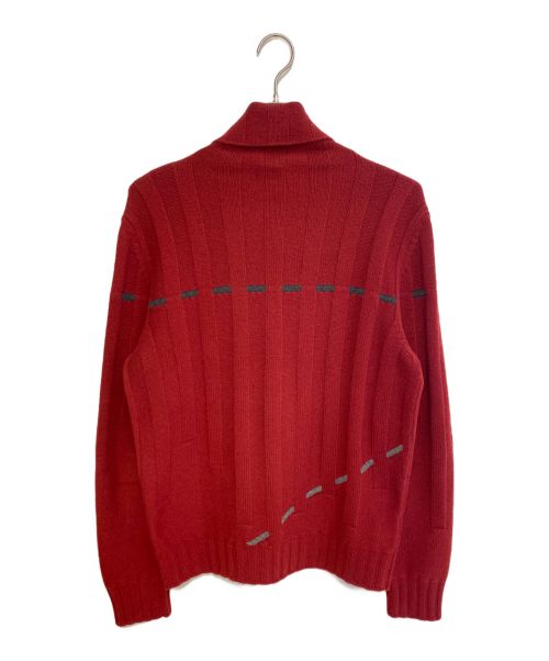 HERMES（エルメス）HERMES (エルメス) カシミヤタートルネックニット レッド サイズ:Mの古着・服飾アイテム