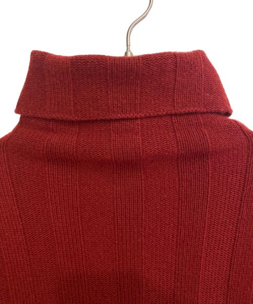 HERMES（エルメス）HERMES (エルメス) カシミヤタートルネックニット レッド サイズ:Mの古着・服飾アイテム