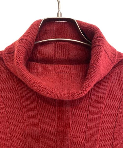 HERMES（エルメス）HERMES (エルメス) カシミヤタートルネックニット レッド サイズ:Mの古着・服飾アイテム