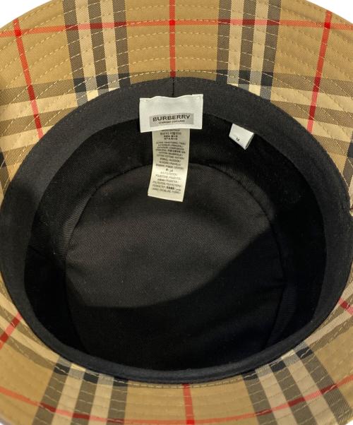 BURBERRY（バーバリー）BURBERRY (バーバリー) ノヴァチェックバケットハット ベージュ サイズ:Mの古着・服飾アイテム