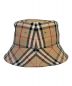 BURBERRY (バーバリー) ノヴァチェックバケットハット ベージュ サイズ:M：35000円