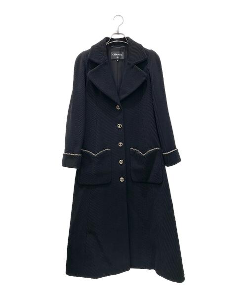 CHANEL（シャネル）CHANEL (シャネル) ココボタンチェーンコート ブラック サイズ:34の古着・服飾アイテム
