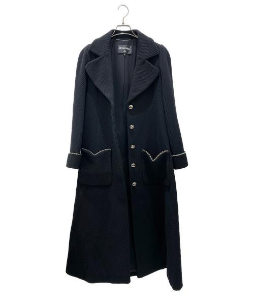 CHANEL（シャネル）CHANEL (シャネル) ココボタンチェーンコート ブラック サイズ:34の古着・服飾アイテム