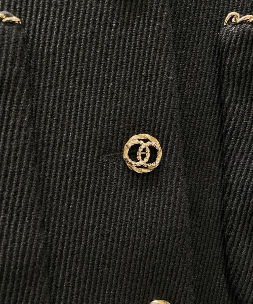 CHANEL（シャネル）CHANEL (シャネル) ココボタンチェーンコート ブラック サイズ:34の古着・服飾アイテム