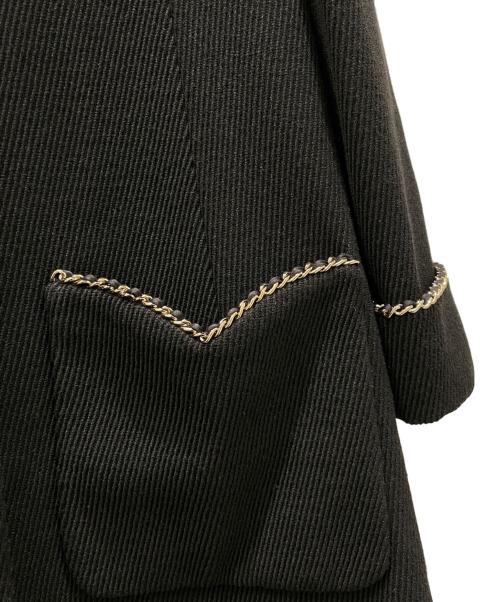 CHANEL（シャネル）CHANEL (シャネル) ココボタンチェーンコート ブラック サイズ:34の古着・服飾アイテム