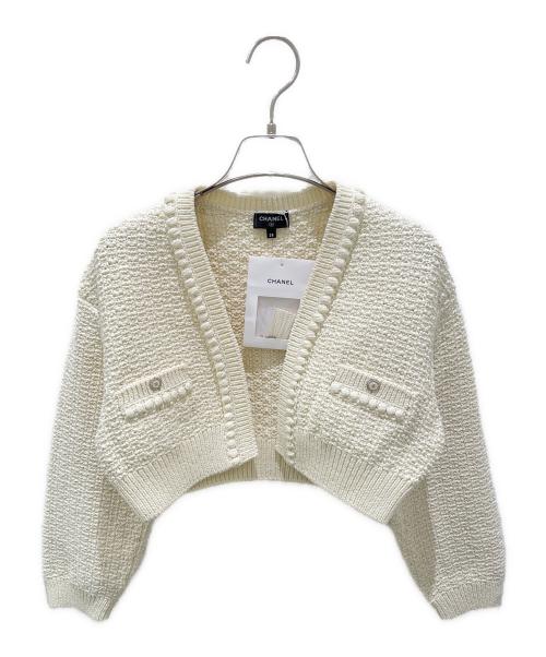 CHANEL（シャネル）CHANEL (シャネル) ココボタンコットンカーディガン アイボリー サイズ:38の古着・服飾アイテム