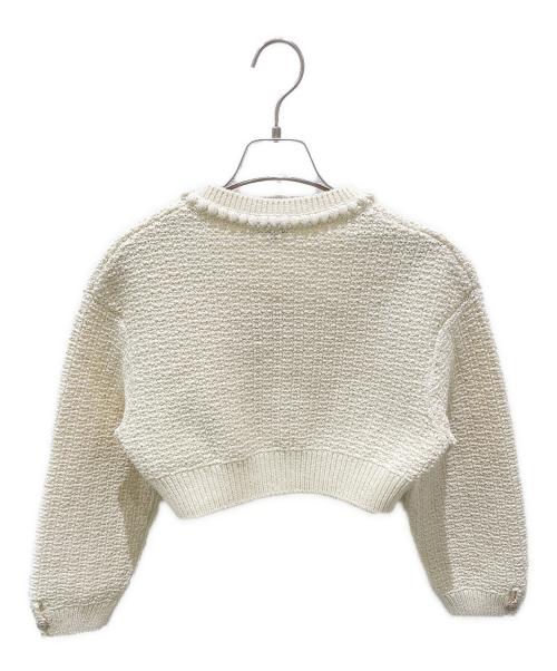 CHANEL（シャネル）CHANEL (シャネル) ココボタンコットンカーディガン アイボリー サイズ:38の古着・服飾アイテム