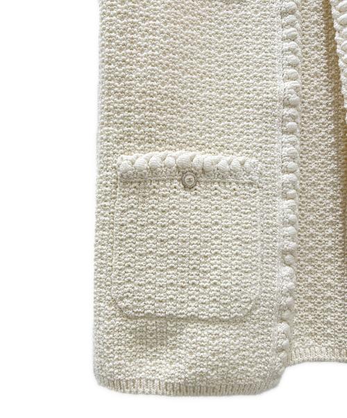 CHANEL（シャネル）CHANEL (シャネル) ココボタンコットンニットベスト アイボリー サイズ:36の古着・服飾アイテム