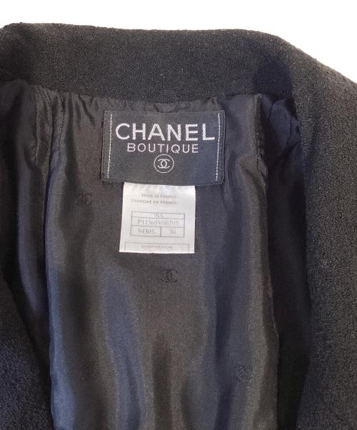 CHANEL（シャネル）CHANEL (シャネル) ダブルジャケット ブラック サイズ:36の古着・服飾アイテム