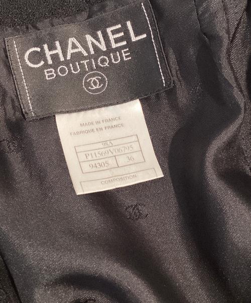 CHANEL（シャネル）CHANEL (シャネル) ダブルジャケット ブラック サイズ:36の古着・服飾アイテム