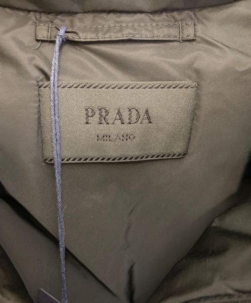 PRADA（プラダ）PRADA (プラダ) ロゴプレートダウンジャケット ブラック サイズ:50の古着・服飾アイテム