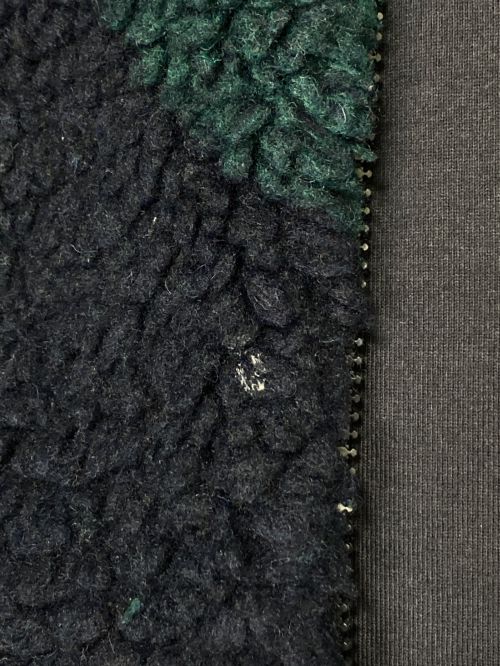 LOUIS VUITTON（ルイ ヴィトン）LOUIS VUITTON (ルイ ヴィトン) モノグラムジャカードカモフリースジャケット ネイビー×グリーン サイズ:Lの古着・服飾アイテム