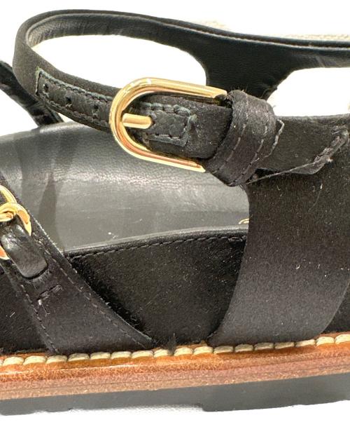 CHANEL（シャネル）CHANEL (シャネル) チェーンサンダル ブラック サイズ:36の古着・服飾アイテム