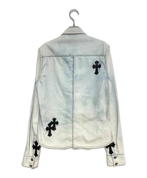 CHROME HEARTS（クロムハーツ）CHROME HEARTS (クロムハーツ) クロスパッチデニムシャツ サイズ:Sの古着・服飾アイテム