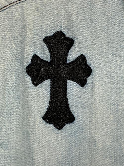 CHROME HEARTS（クロムハーツ）CHROME HEARTS (クロムハーツ) クロスパッチデニムシャツ サイズ:Sの古着・服飾アイテム