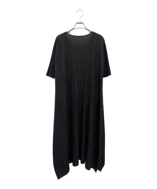 PLEATS PLEASE（プリーツプリーズ）PLEATS PLEASE (プリーツプリーズ) プリーツワンピース ブラック サイズ:3の古着・服飾アイテム