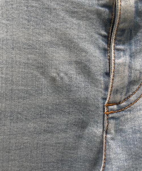 CHANEL（シャネル）CHANEL (シャネル) チェーンプリントデニムパンツ インディゴ サイズ:38の古着・服飾アイテム