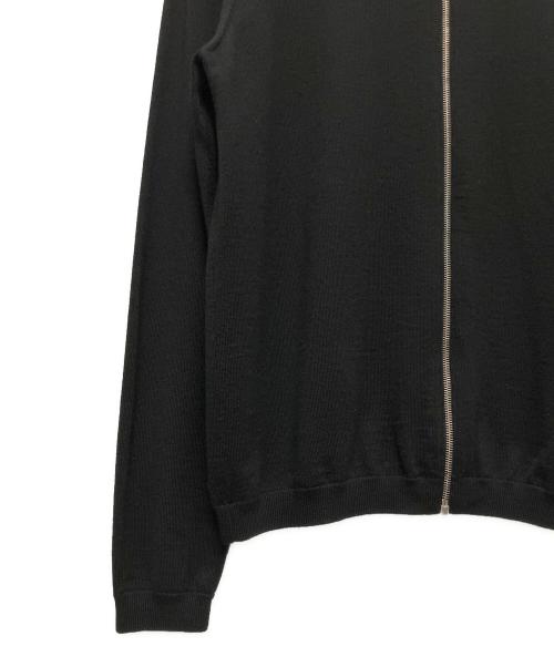 PRADA（プラダ）PRADA (プラダ) PRADA ドライバーズニットジップアップニット ブラック サイズ:48の古着・服飾アイテム