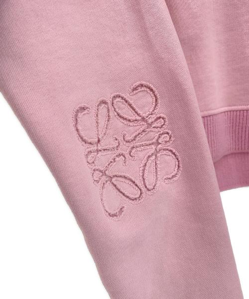 LOEWE（ロエベ）LOEWE (ロエベ) アナグラムクロップドスウェット ピンク サイズ:Sの古着・服飾アイテム