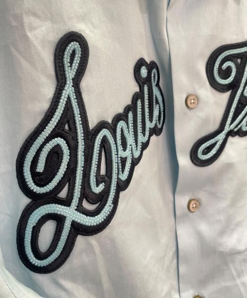 LOUIS VUITTON（ルイ ヴィトン）LOUIS VUITTON (ルイ ヴィトン) エンブロイダード ショートスリーブシャツ スカイブルー サイズ:Lの古着・服飾アイテム