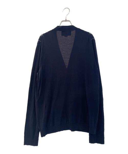 GUCCI（グッチ）GUCCI (グッチ) GGストライプカーディガン ネイビー サイズ:XLの古着・服飾アイテム