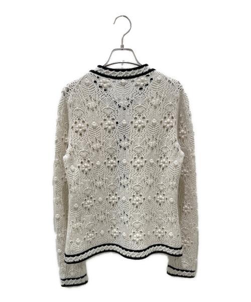 CHANEL（シャネル）CHANEL (シャネル) ココマークカシミヤカーディガン アイボリー サイズ:38の古着・服飾アイテム