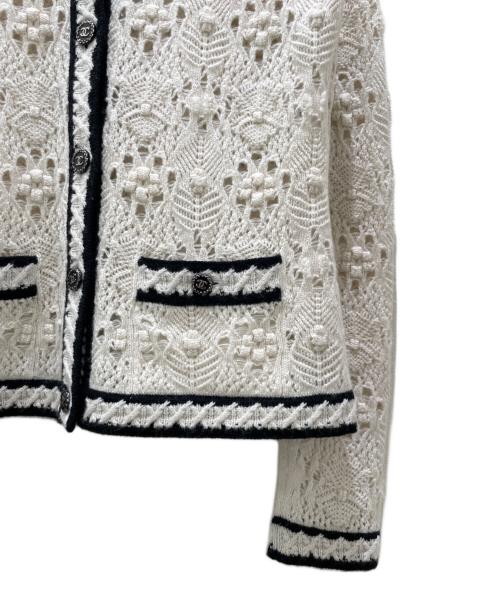 CHANEL（シャネル）CHANEL (シャネル) ココマークカシミヤカーディガン アイボリー サイズ:38の古着・服飾アイテム